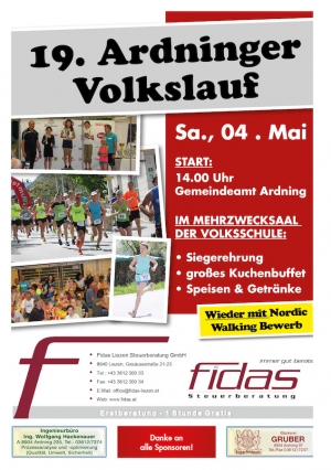 Ardninger Volkslauf am Sa, 4. Mai 2019